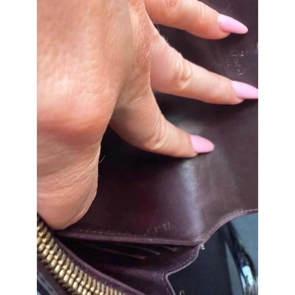 Louis Vuitton Vernis Monogram Wallet Authentic LV Patent Leather With Chain - Picture 7 of 12